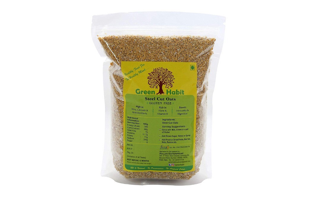 Green Habit Steel Cut Oats    Pack  1.5 kilogram